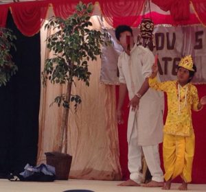 Vedant performing on stage
